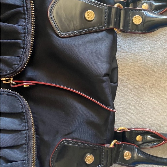 MZ Wallace Black Nylon Tote Bag red inside - Picture 3 of 10